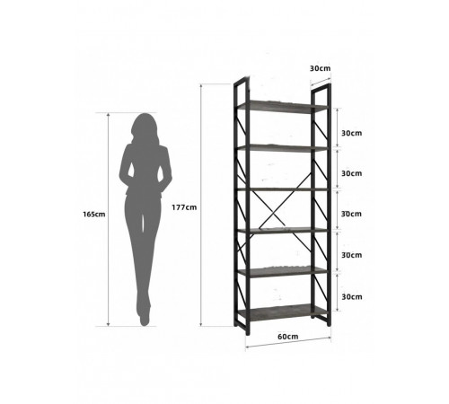 Офісний стелаж у стилі  MSMLOFT