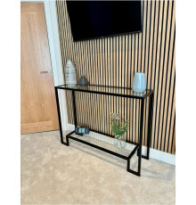 Металлический консольный стол Hudson Glass