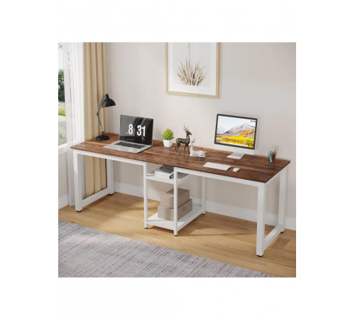 Стол двухместный с полками – 200×60×72 см.