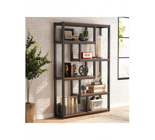 Стелаж “HX” MSM — стильний геометричний 6-ярусний стелаж