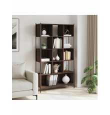 Стелаж 102x28x172 см, коричневий