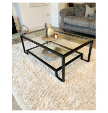 Журнальний столик Hudson Glass, чорний