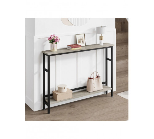 Узкий консольный столик 2-ярусный