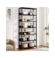 Стелаж з відкритими полицями 6-ярусний, чорний