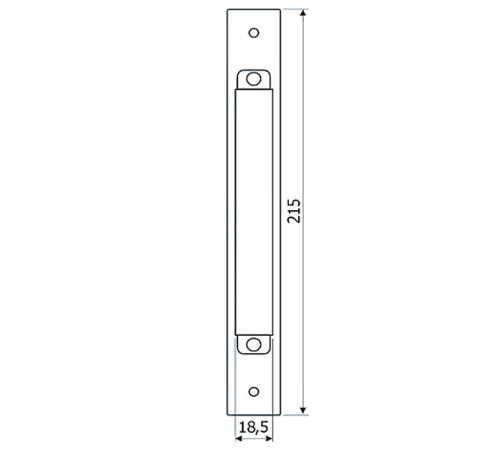 KEDR Обратная планка CLASS к замку 1011 SN сатин