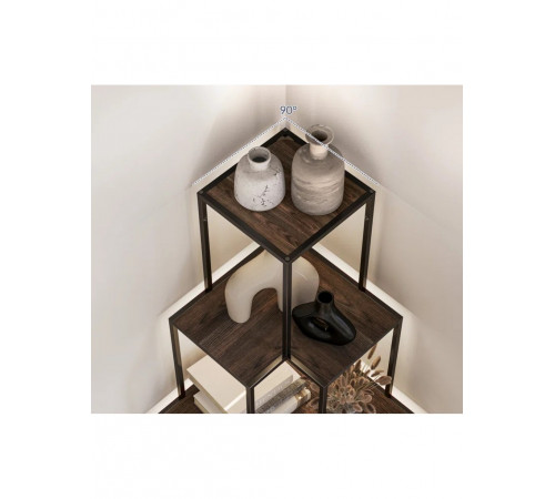 Угловой стеллаж Annalotta 167,5×30×30 см – современный минималистичный дизайн.