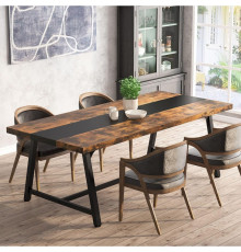 Обеденный стол прямоугольный на 8 человек