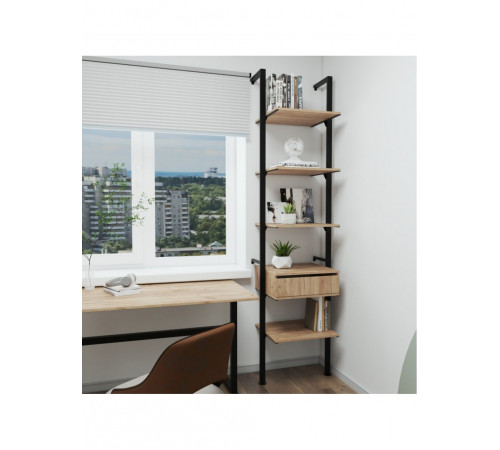 Стеллаж Аллегра модель 39 — лофт дизайн, цветной акцент для вашего интерьера.
