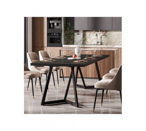 Прямоугольный обеденный кухонный стол на 6–8 человек