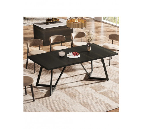 Прямоугольный обеденный кухонный стол на 6–8 человек