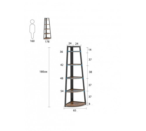 Стелаж MSMLOFT  — LOFT-стелаж для дому чи офісу
