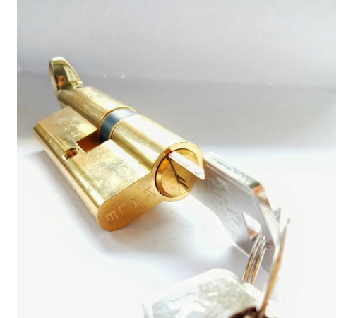 Цилиндр Kale BM 26х10х32=68мм, латунь с вертушкой на длинной стороне