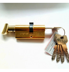 Цилиндр Kale BM 26х10х32=68мм, латунь с вертушкой на длинной стороне