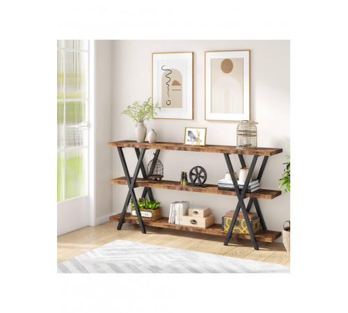 Стіл консольний 3-ярусний з полицями для зберігання