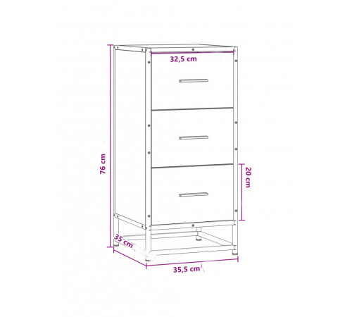 Тумба Sonoma — дуб Сонома, МСМ