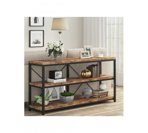 Консольный стол с 3-ярусными полками для хранения