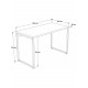 Офисный стол Compace в стиле Loft – 120×60×75 см