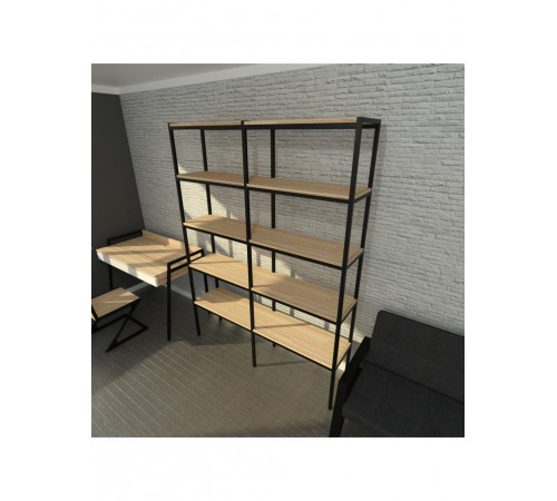 Стелаж Loft 4 — 157 × 35 × 210 см