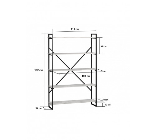 Стелаж Ангара — сучасний універсальний стелаж для дому чи офісу