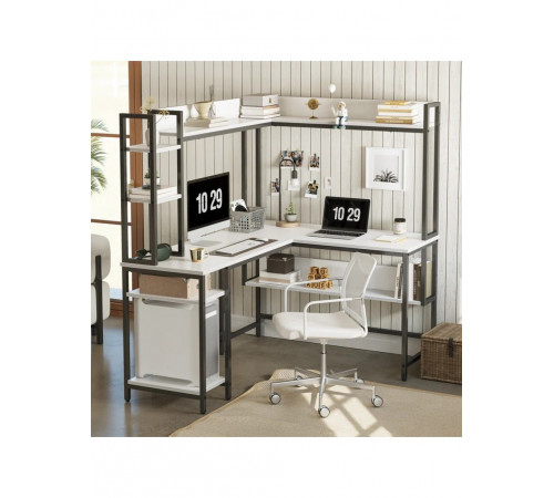 Комп’ютерний кутовий стіл Vouaux L‑подібний