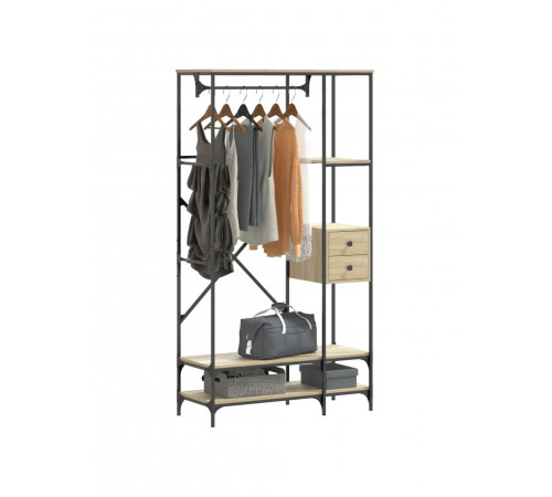 Вішалка для одягу, дуб сонома