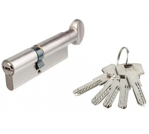 Цилиндр Kale BMЕ 26х10х32=68 мм, никель, с вертушкой на длинной стороне