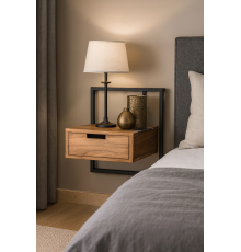 Тумба ночная металлическая 500х500х350 мм.