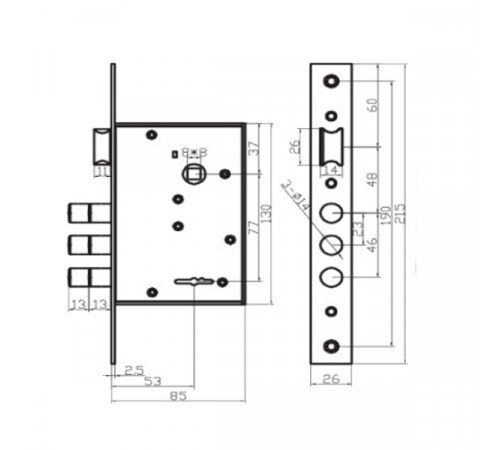 KEDR Механізм замку CLASS 1011 SN
