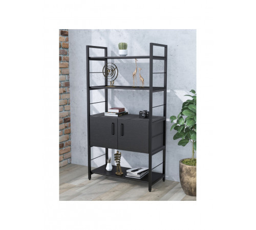 Стелаж L‑155 з дверцятами — 70×155×37.5 см