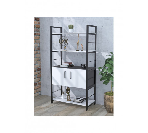 Стелаж L‑155 з дверцятами — 70×155×37.5 см