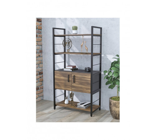Стелаж L‑155 з дверцятами — 70×155×37.5 см