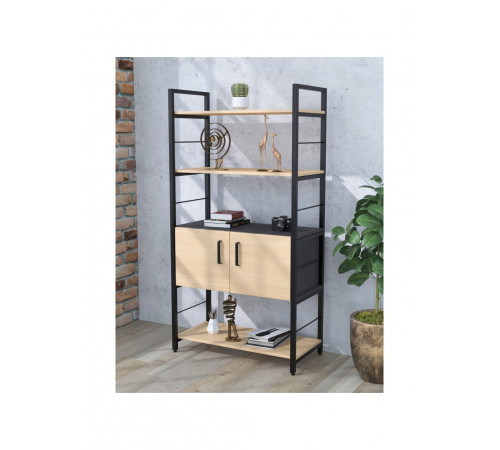 Стелаж L‑155 з дверцятами — 70×155×37.5 см