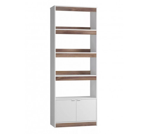Стелаж New 5 — 4 полиці та шафка, 182×67,5×35 см