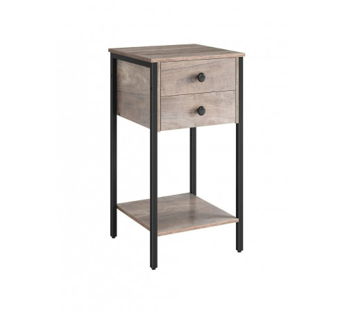 Висока тумбочка з 2 ящиками та полицею MSM Loft