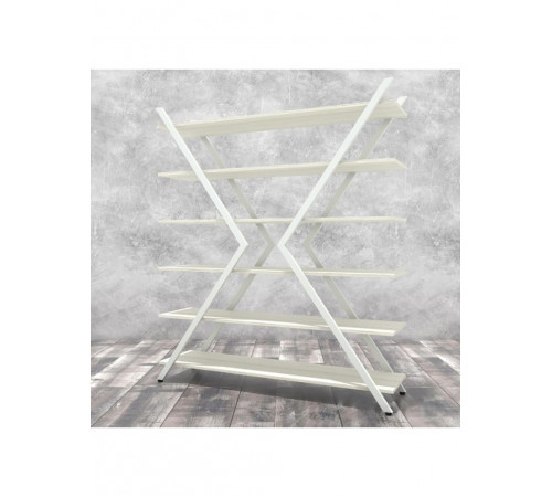 Стелаж Айсберг Лофт ІКС — білий/дуб сонома