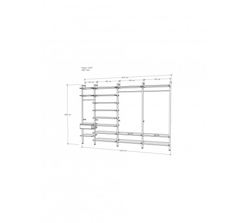 Стелаж Алегра модель 29