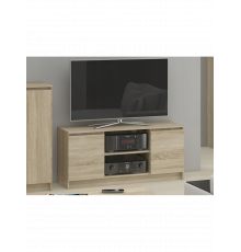 Тумба под телевизор, 2 двери, 6 полок, дуб сонома