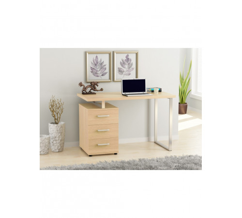 Письменный стол L-27 MSMLOFT – 120×60×75 см, с ящиками