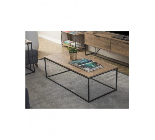 Приставний журнальний столик MSMLOFT — стильний металевий каркас