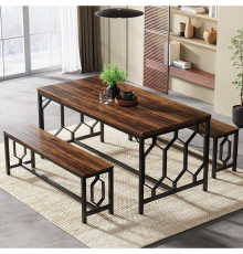 Кухонный стол для завтрака с 2 лавками.