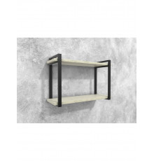 Полиця Айсберг Лофт 80 чорний/білий MSMLOFT