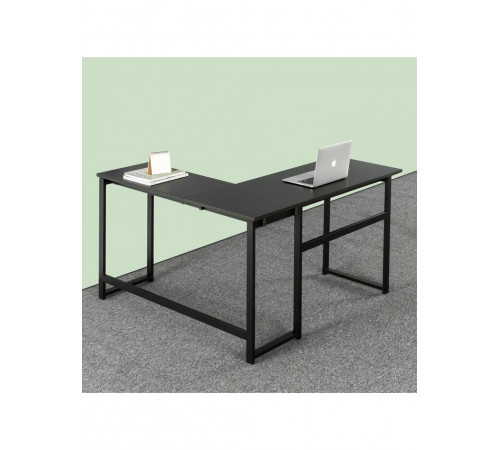 Стіл письмовий/комп’ютерний кутовий MSMLOFT — 140×50×75 см, чорний