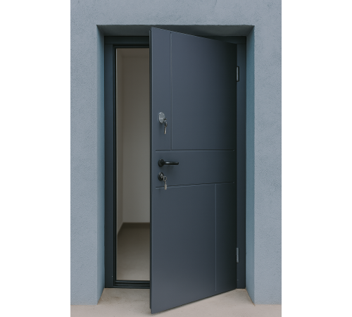 Вхідні двері Вулкан 95551 – міцність сталі, естетика МДФ та безпека подвійного замикання