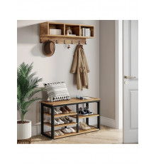 Вішалка для одягу 5 В 1 з настінною полицею