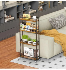 Тележка для хранения 4-ярусная для небольшого пространства