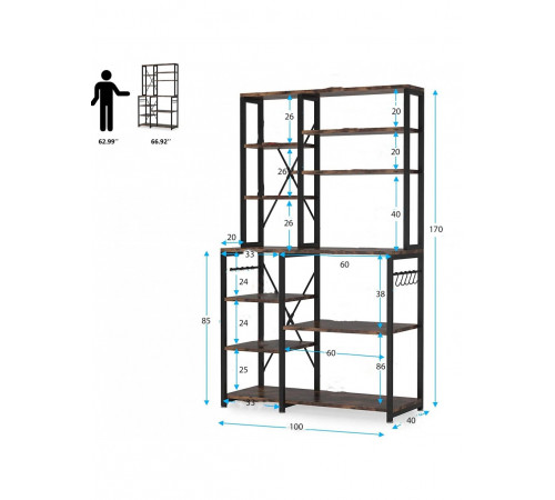 Стеллаж кухонный 10-ярусный — простое решение для организации, МСМ