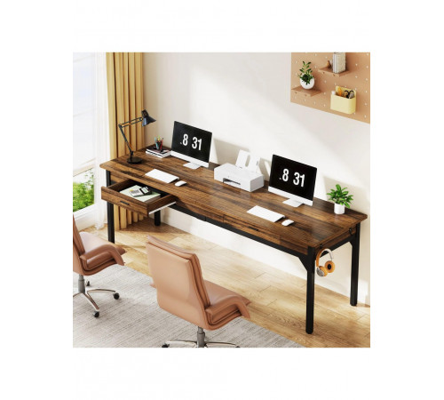 Письмовий стіл із 2 ящиками 82×200×60 см — MSMLOFT