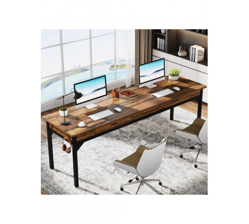 Письмовий стіл із 2 ящиками 82×200×60 см — MSMLOFT