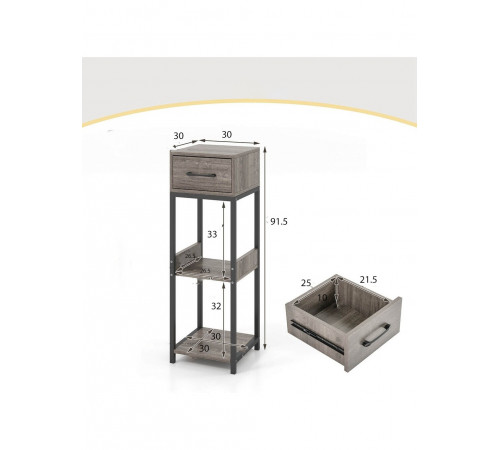 3-ярусна підставка для рослин із ящиком