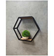 Шестигранна полиця лофт 30x30